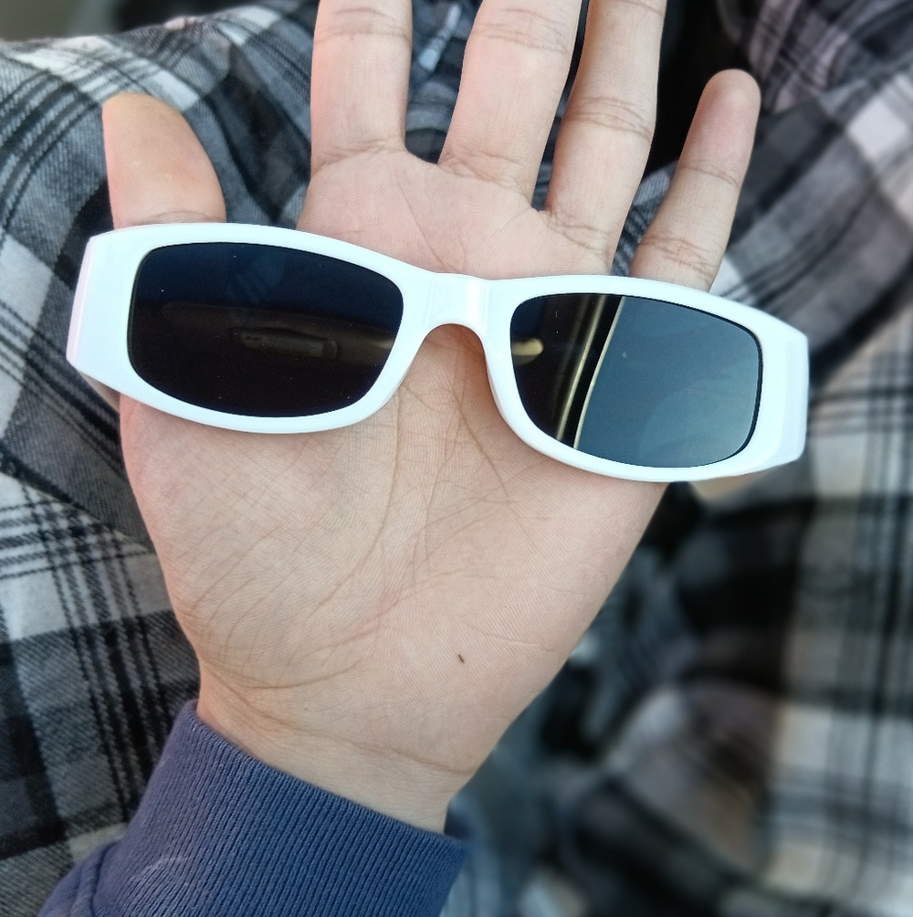 White Woman's Palm Angles Glasses